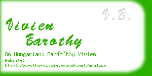 vivien barothy business card